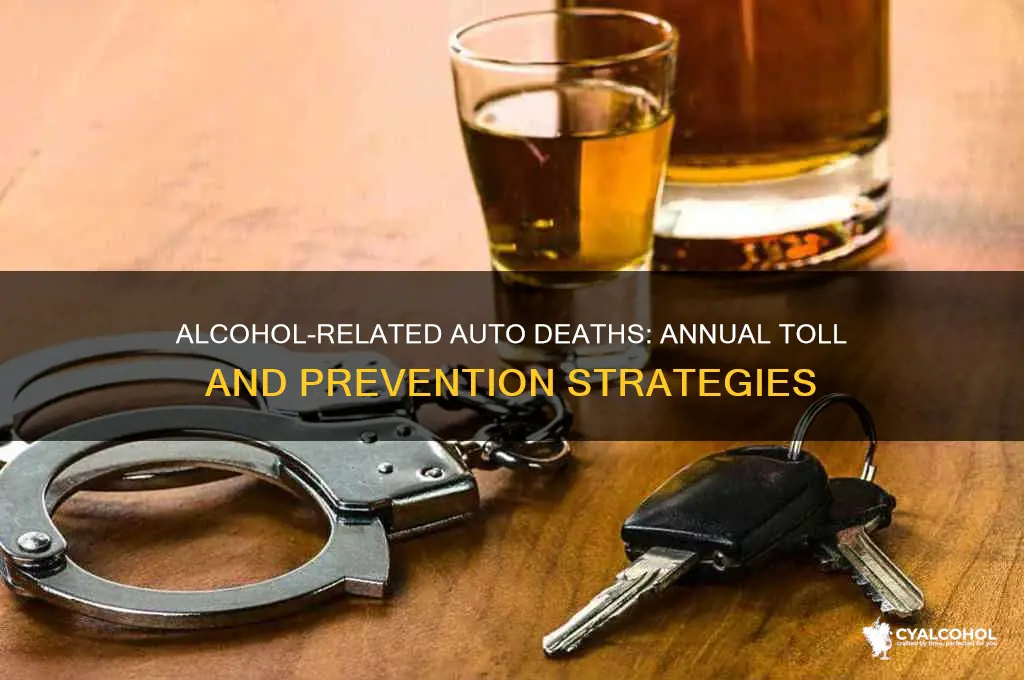how many alcohol related auto deaths per year