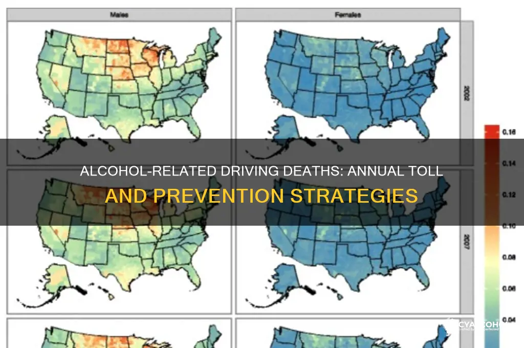 how many alcohol related driving deaths per year