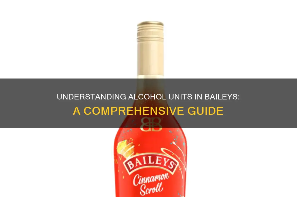 how many alcohol units in baileys