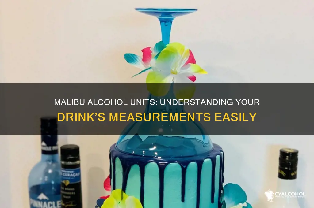 how many alcohol units in malibu