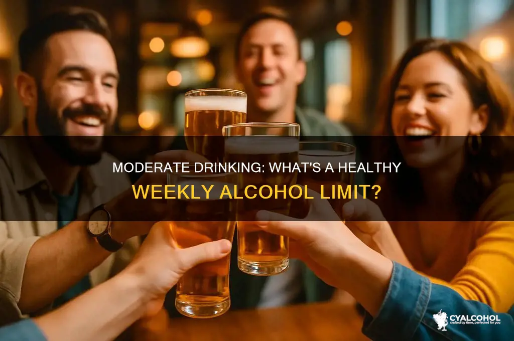 how many alcoholic beverages per week is healthy