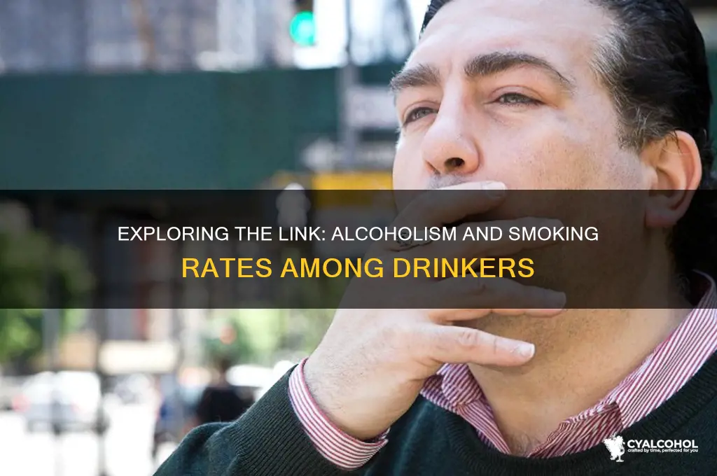 how many alcoholics smoke