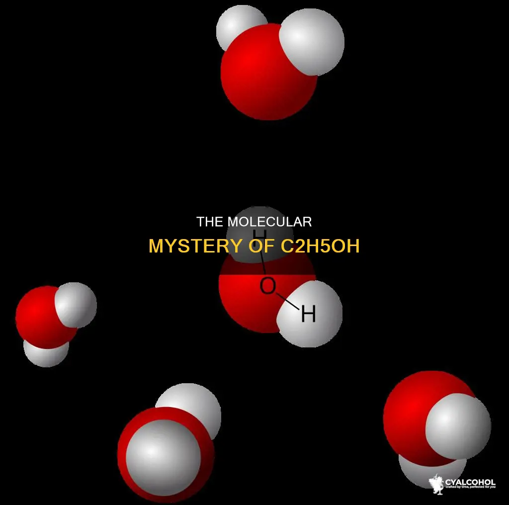 how many atoms are in the alcohol molecule c2h5oh