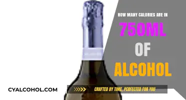 Calories in 750ml Alcohol: Uncovering the Hidden Count