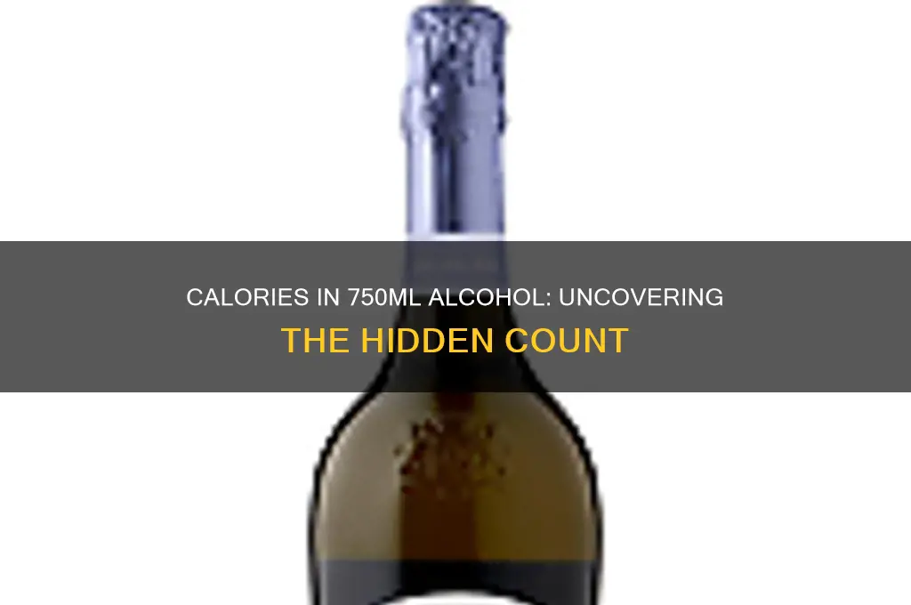 how many calories are in 750ml of alcohol