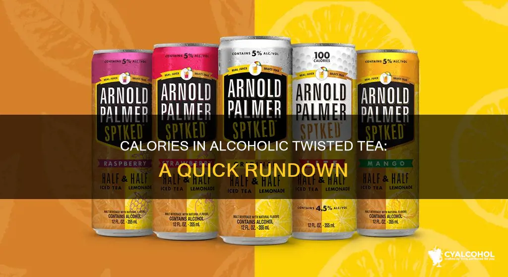 how many calories are in a alcohol twisted tea