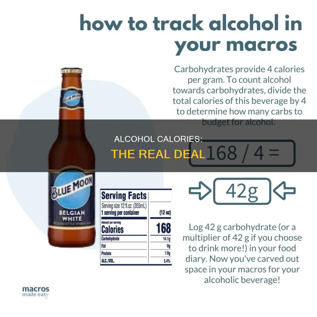 how many calories are in a gram of alcohol real