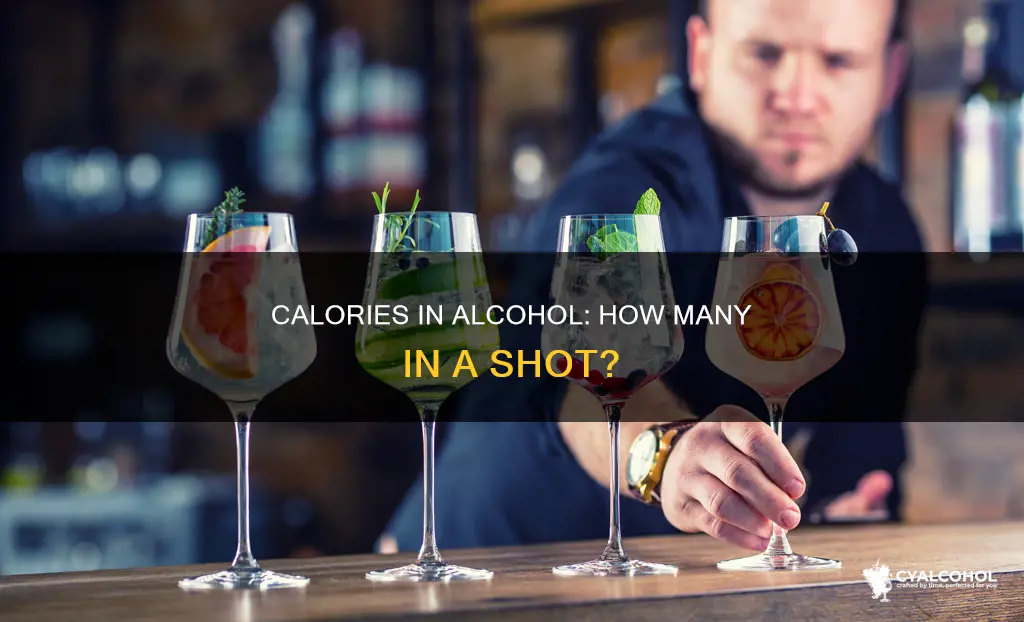 how many calories are in a shot of alcohol
