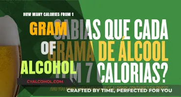 Calories in Alcohol: Understanding 1 Gram's Impact on Your Diet