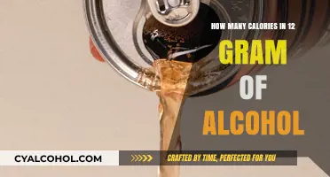 Calories in 12 Grams of Alcohol: A Quick Nutritional Breakdown