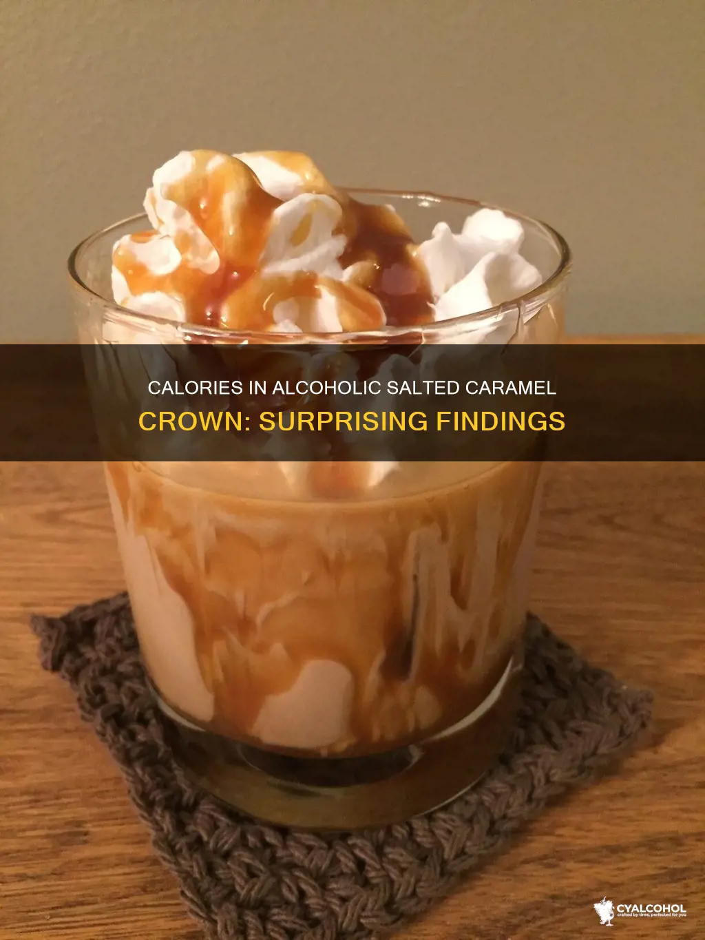 how many calories in 35 alcohol salted caramel crown