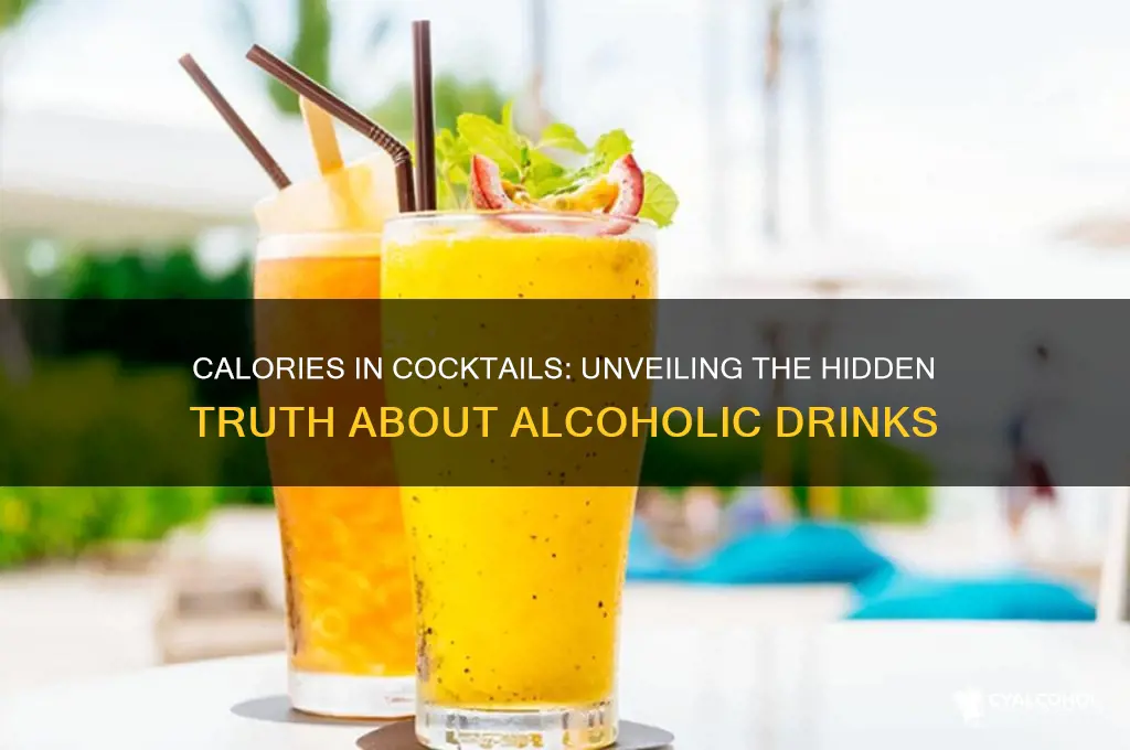 how many calories in alcoholic cocktails