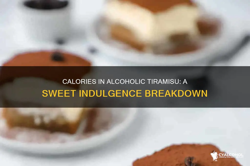 how many calories in alcoholic tiramisu