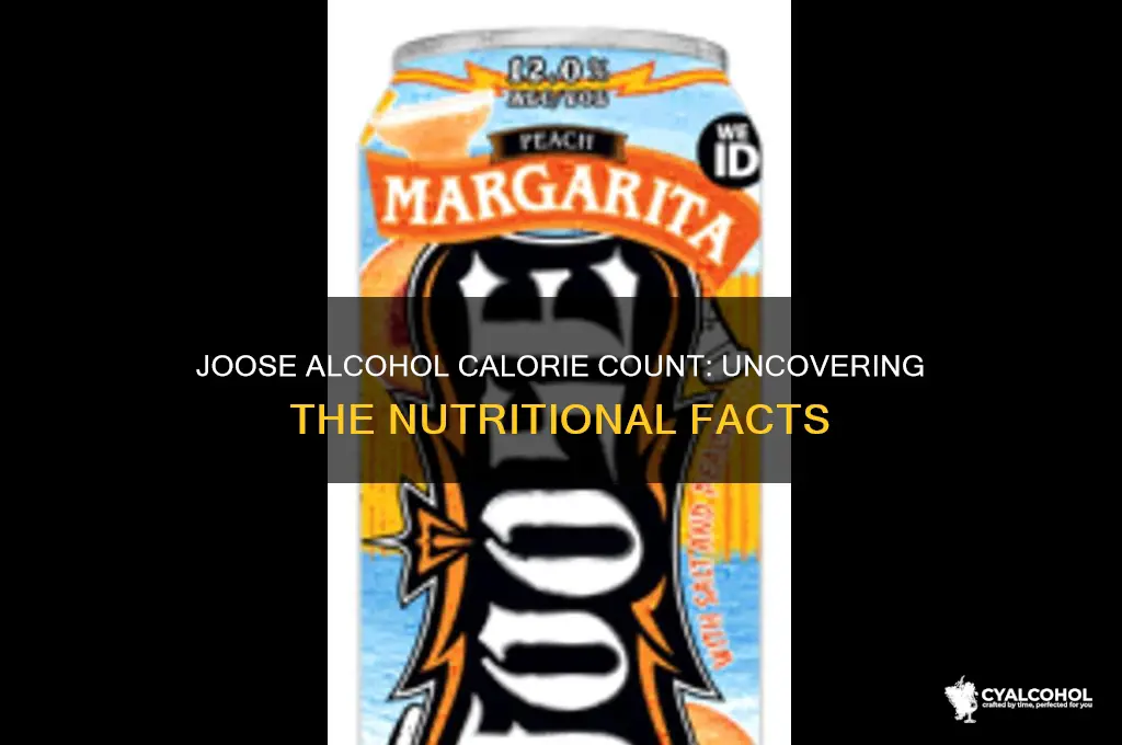 how many calories in joose alcohol