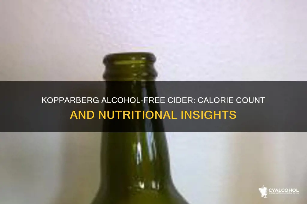 how many calories in kopparberg alcohol free cider