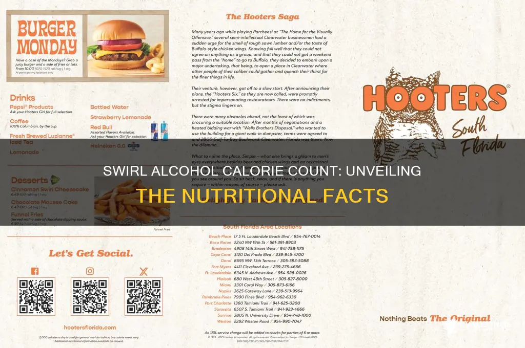 how many calories in swirl alcohol