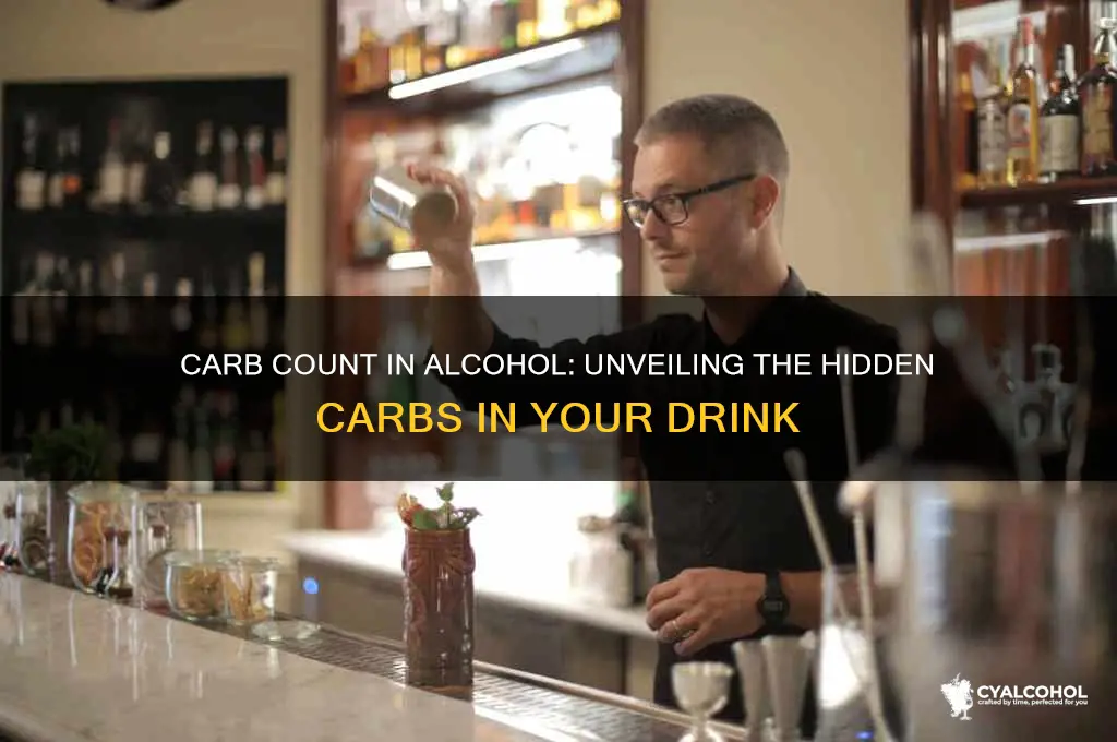 how many carbs in an ounce of alcohol