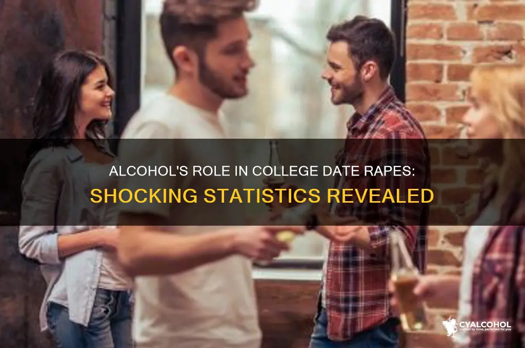 how many college date rapes are alcohol related