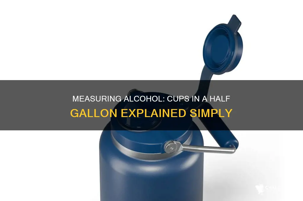 how many cups in half gallon of alcohol