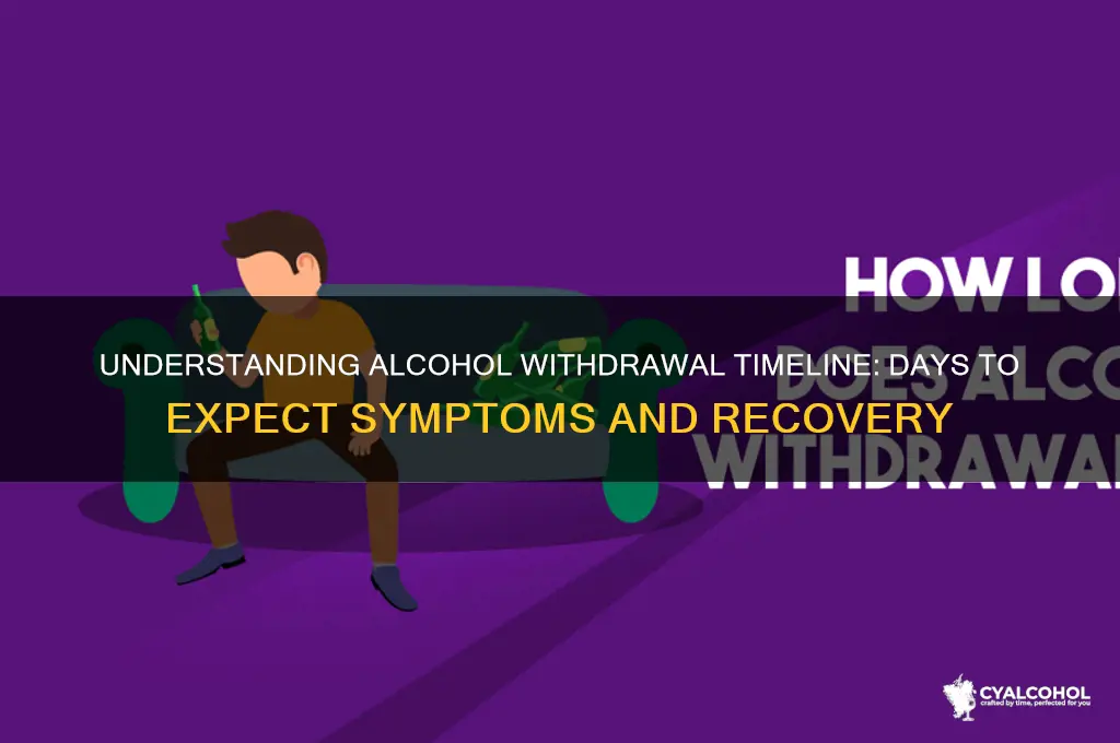 how many days do you withdraw from alcohol
