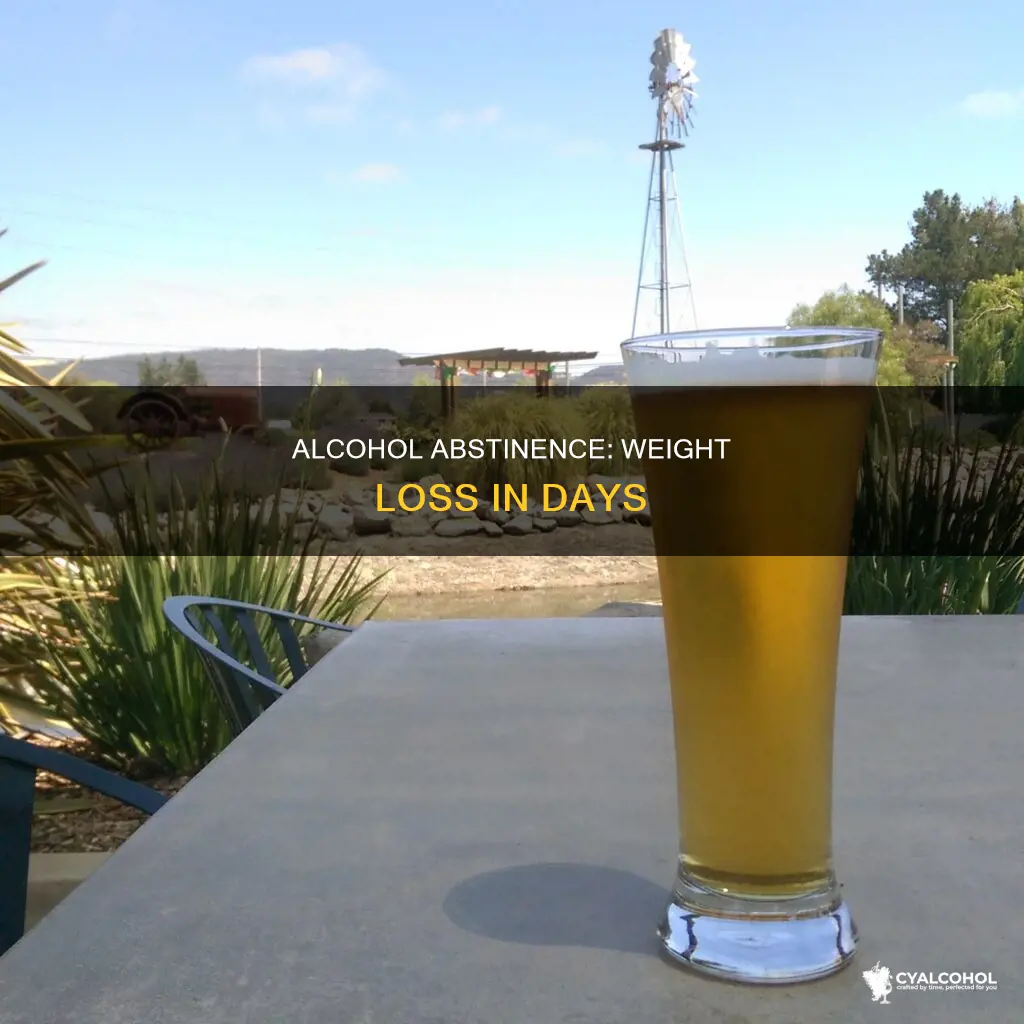 how many days of no alcohol to lose weight
