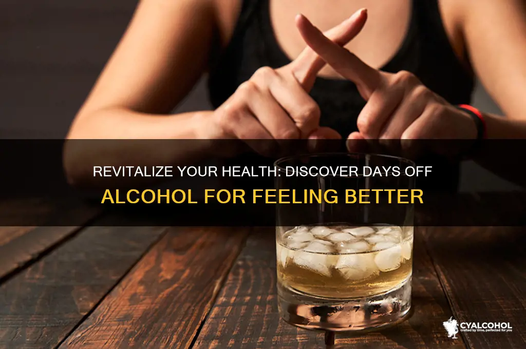 how many days off alcohol to feel better