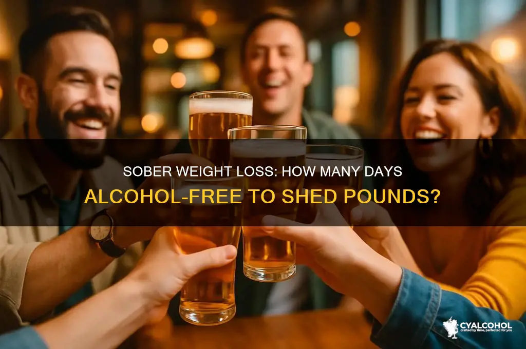 how many days without alcohol to lose weight