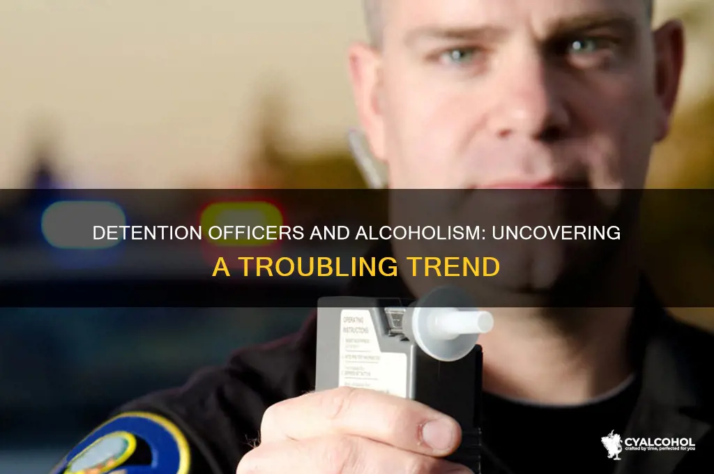 how many detention officers become alcoholics