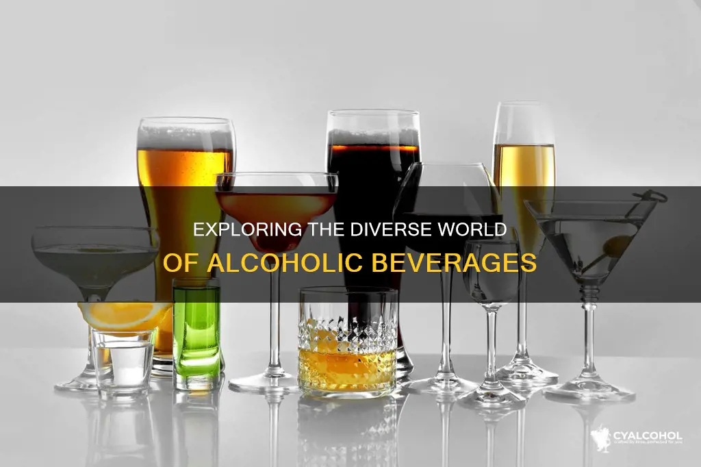 how many different kinds of alcoholic beverages are there