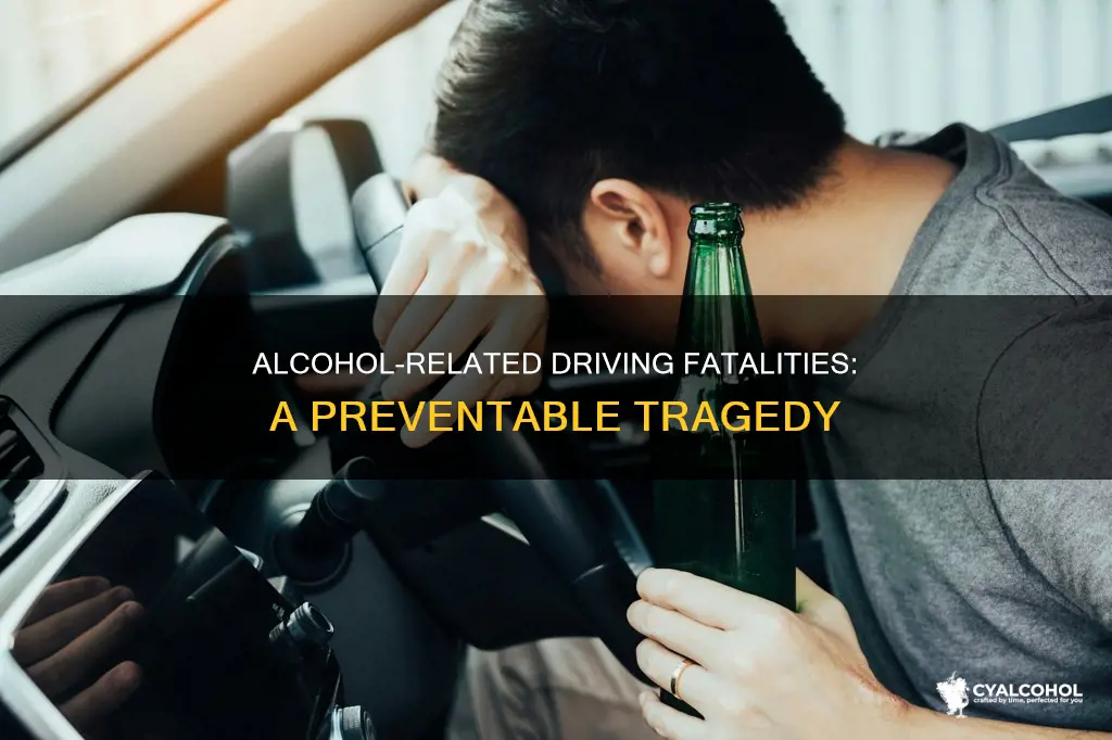 how many driving fatalities annually are related to alcohol