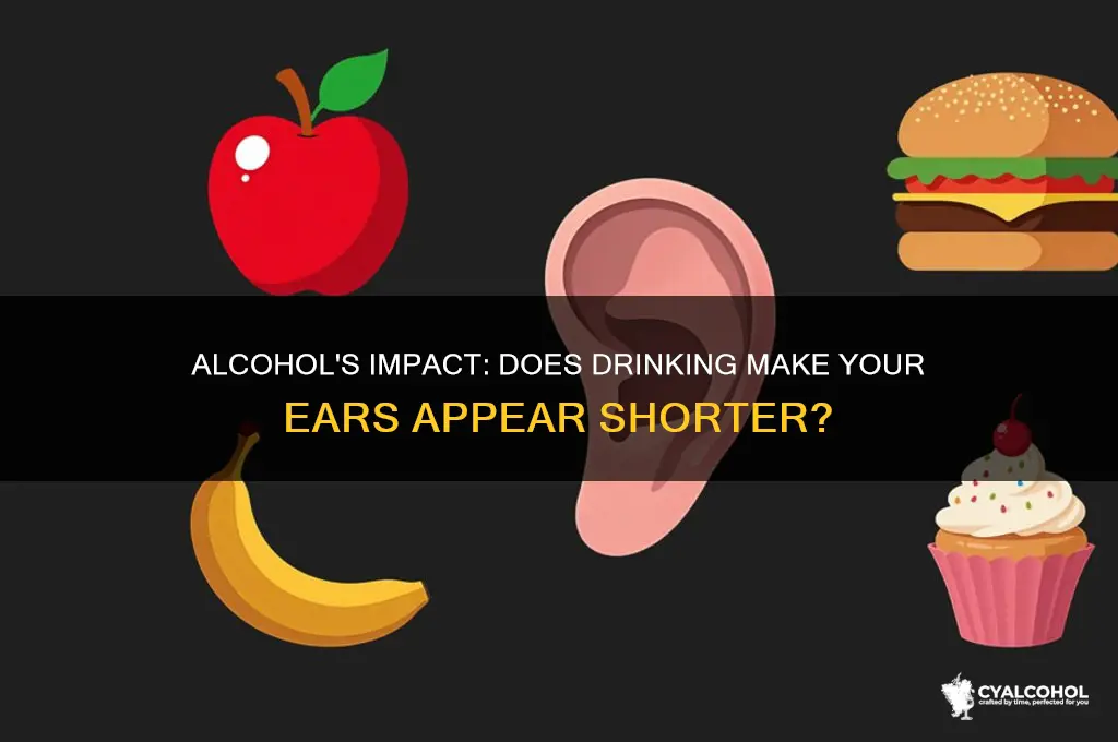 how many ears shorter with alcohol
