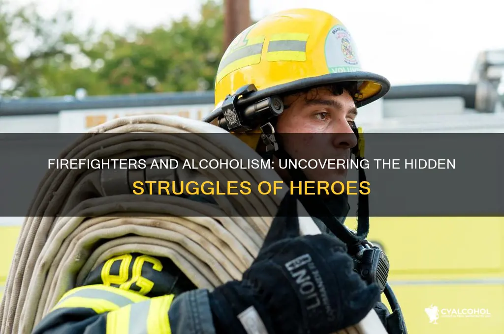 how many fire fighters are alcoholics