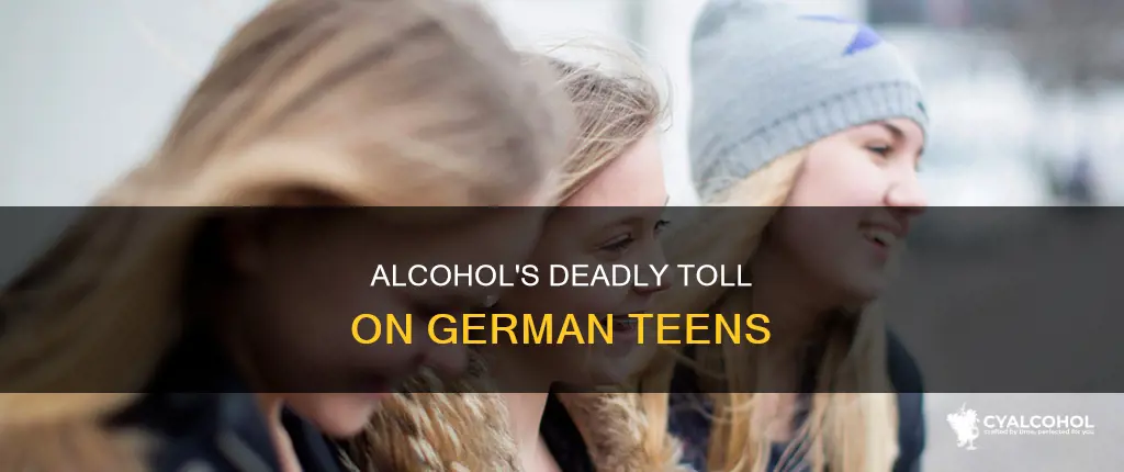 how many germany teen deaths every year from alcohol