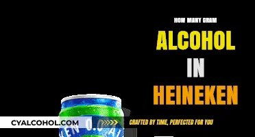 Heineken Alcohol Content: Grams of Alcohol in a Bottle