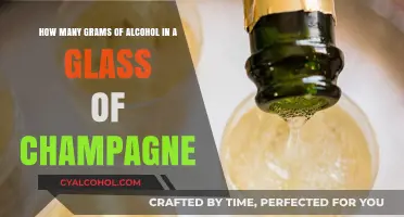 Champagne's Alcohol Content: How Many Grams in a Glass?