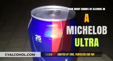 Michelob Ultra's Alcohol Content: How Many Grams?