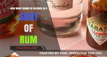 Alcohol Content in a Shot of Rum: How Many Grams?