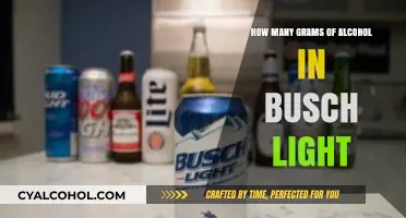 Busch Light Alcohol Content: Grams of Alcohol Revealed