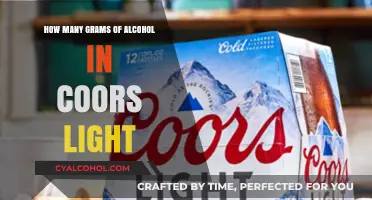 Coors Light Alcohol Content: Grams of Alcohol Revealed