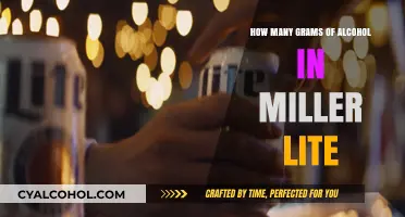 Miller Lite Alcohol Content: Grams of Alcohol Revealed