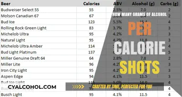 Calories in Alcohol Shots: Grams of Alcohol per Calorie Explained