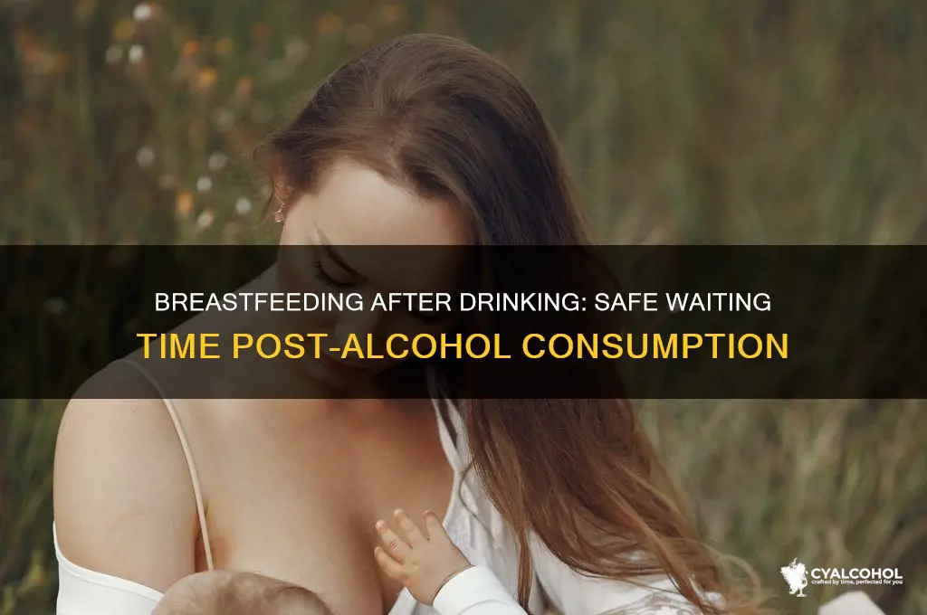 how many hours after alcohol breastfeed