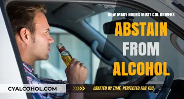 CDL Drivers: Alcohol Abstinence Requirements and Hours