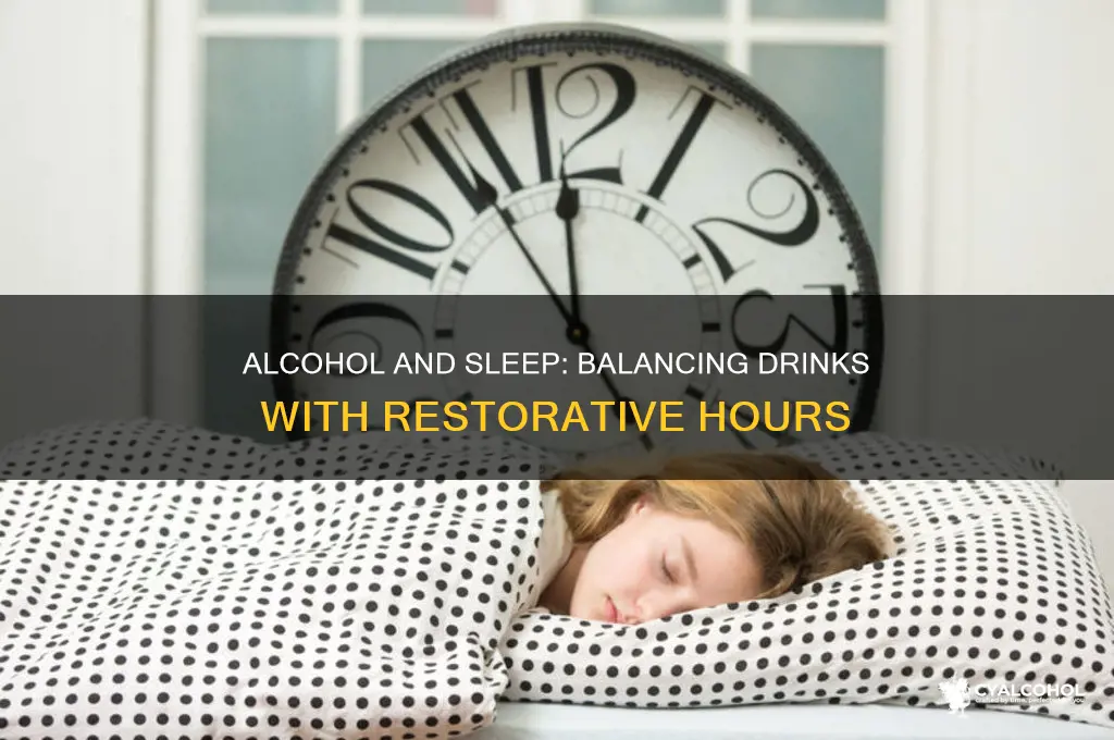 how many hours sleep per unit of alcohol