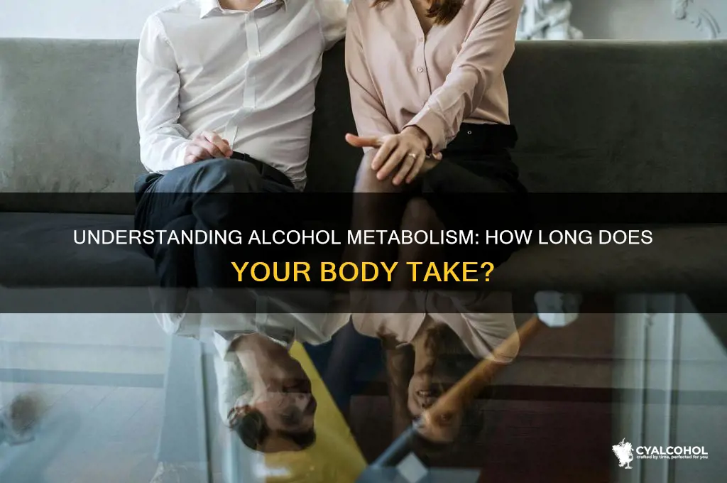 how many hours to metabolize alcohol