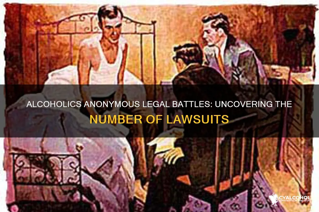 how many lawsuits has alcoholics anonymous