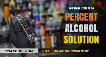 Mixing Alcohol Solutions: Calculating Liters of 20% Concentration