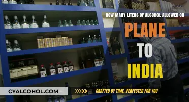 Alcohol allowance for India-bound flights