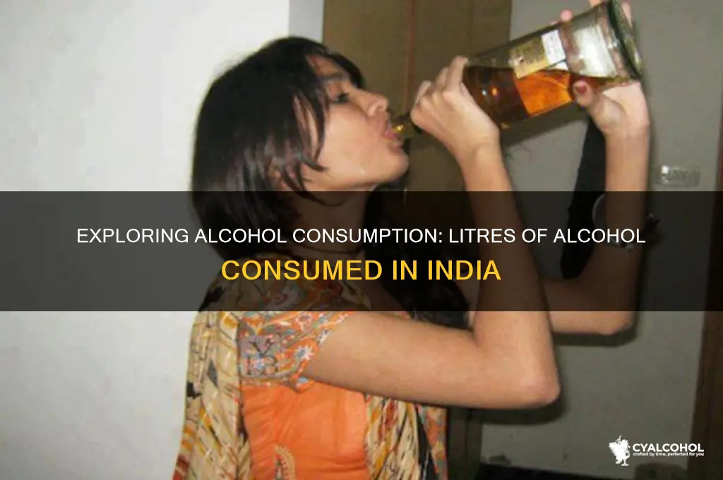 how many litres alcohol in india