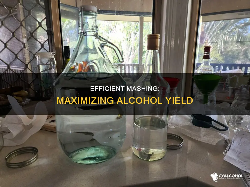 how many milliliters of alcohol from a 5-gallon mash